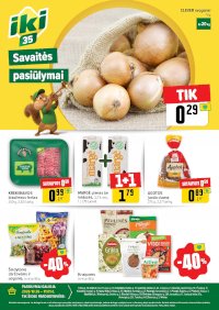 Specialūs pasiūlymai IKI parduotuvės klientams (2026-10-26 - 2026-11-01)