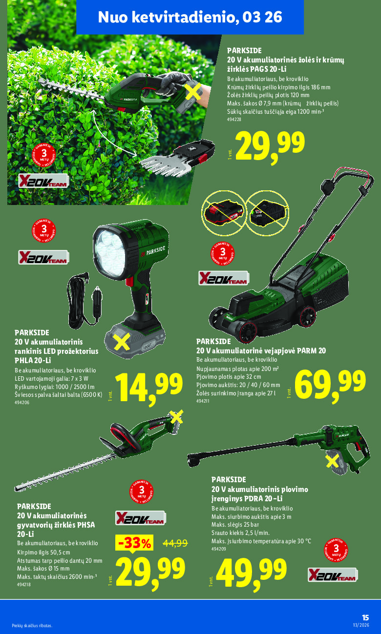 NE MAISTO PREKIŲ PASIŪLYMAI (2026-03-23 - 2026-03-29) | 15