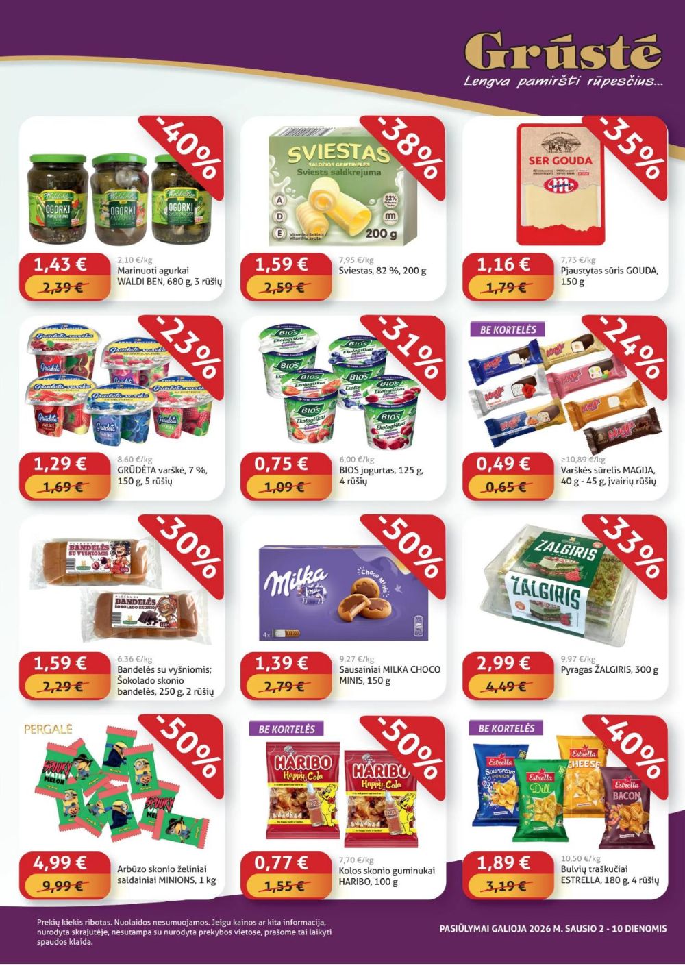 GRŪSTĖ - Ko gero pigiau nerasi (2026 01 02 - 2026 01 10) | 3