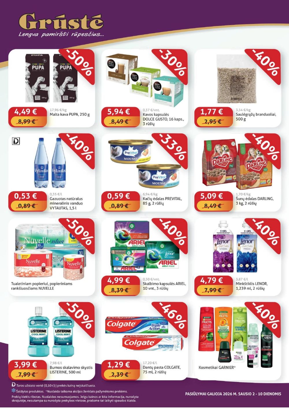 GRŪSTĖ - Ko gero pigiau nerasi (2026 01 02 - 2026 01 10) | 4