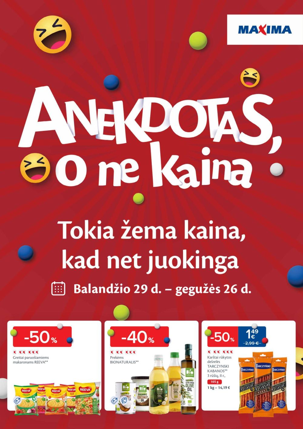 MAXIMA - Anekdotas, o ne kaina (2025 04 29 - 2025 05 26) | 1