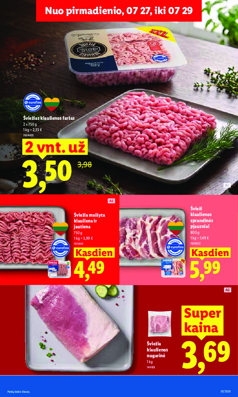MAISTO PREKIŲ PASIŪLYMAI (2026-07-27 - 2026-08-02) | 13