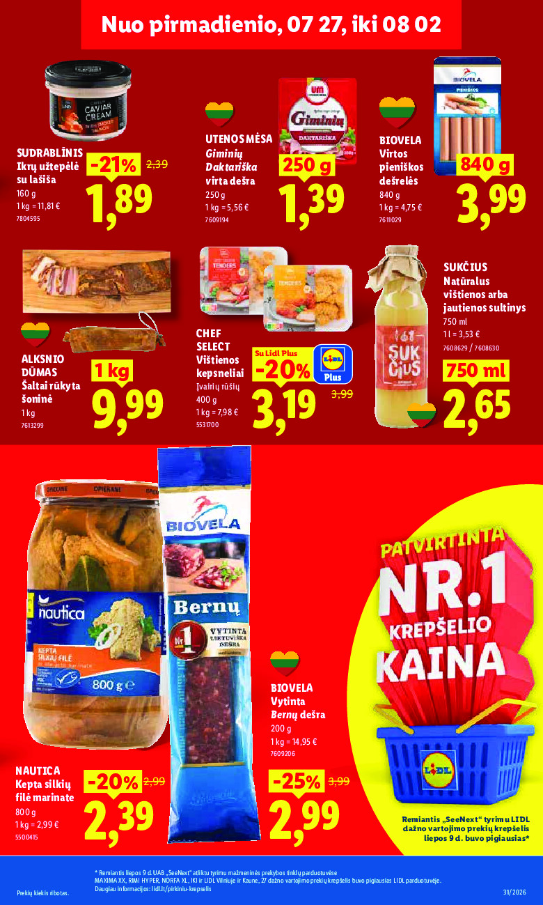 MAISTO PREKIŲ PASIŪLYMAI (2026-07-27 - 2026-08-02) | 19