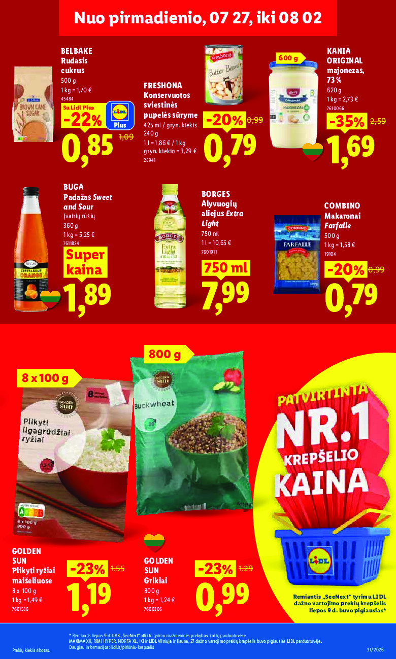 MAISTO PREKIŲ PASIŪLYMAI (2026-07-27 - 2026-08-02) | 21