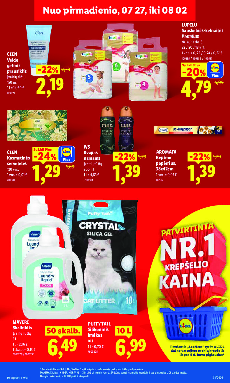 MAISTO PREKIŲ PASIŪLYMAI (2026-07-27 - 2026-08-02) | 25