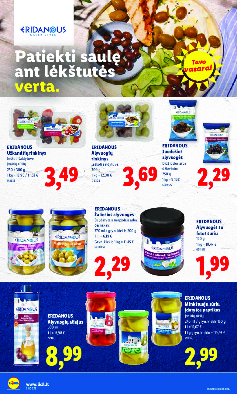 MAISTO PREKIŲ PASIŪLYMAI (2026-07-27 - 2026-08-02) | 26