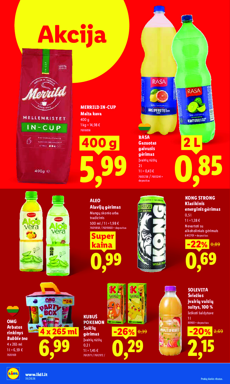 MAISTO PREKIŲ PASIŪLYMAI (2026-07-27 - 2026-08-02) | 32