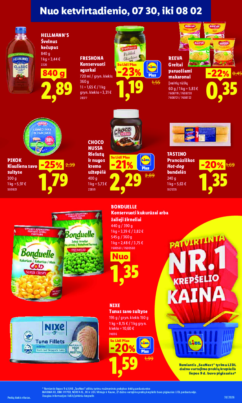 MAISTO PREKIŲ PASIŪLYMAI (2026-07-27 - 2026-08-02) | 33