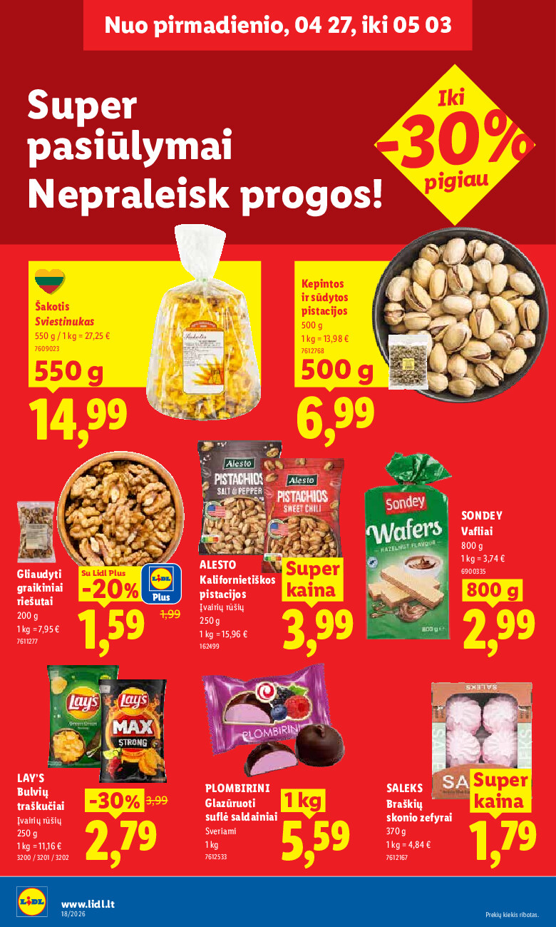 MAISTO PREKIŲ PASIŪLYMAI (2026-04-27 - 2026-05-03) | 16