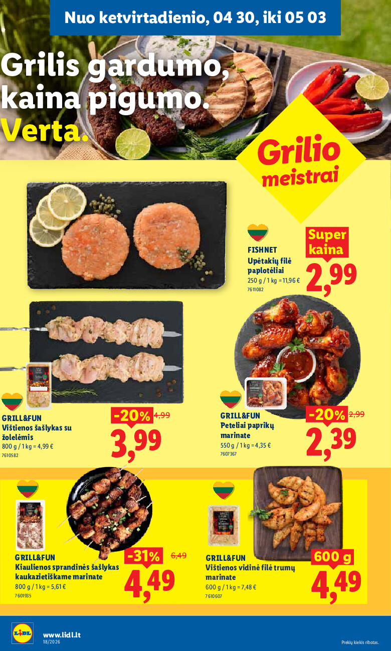MAISTO PREKIŲ PASIŪLYMAI (2026-04-27 - 2026-05-03) | 32