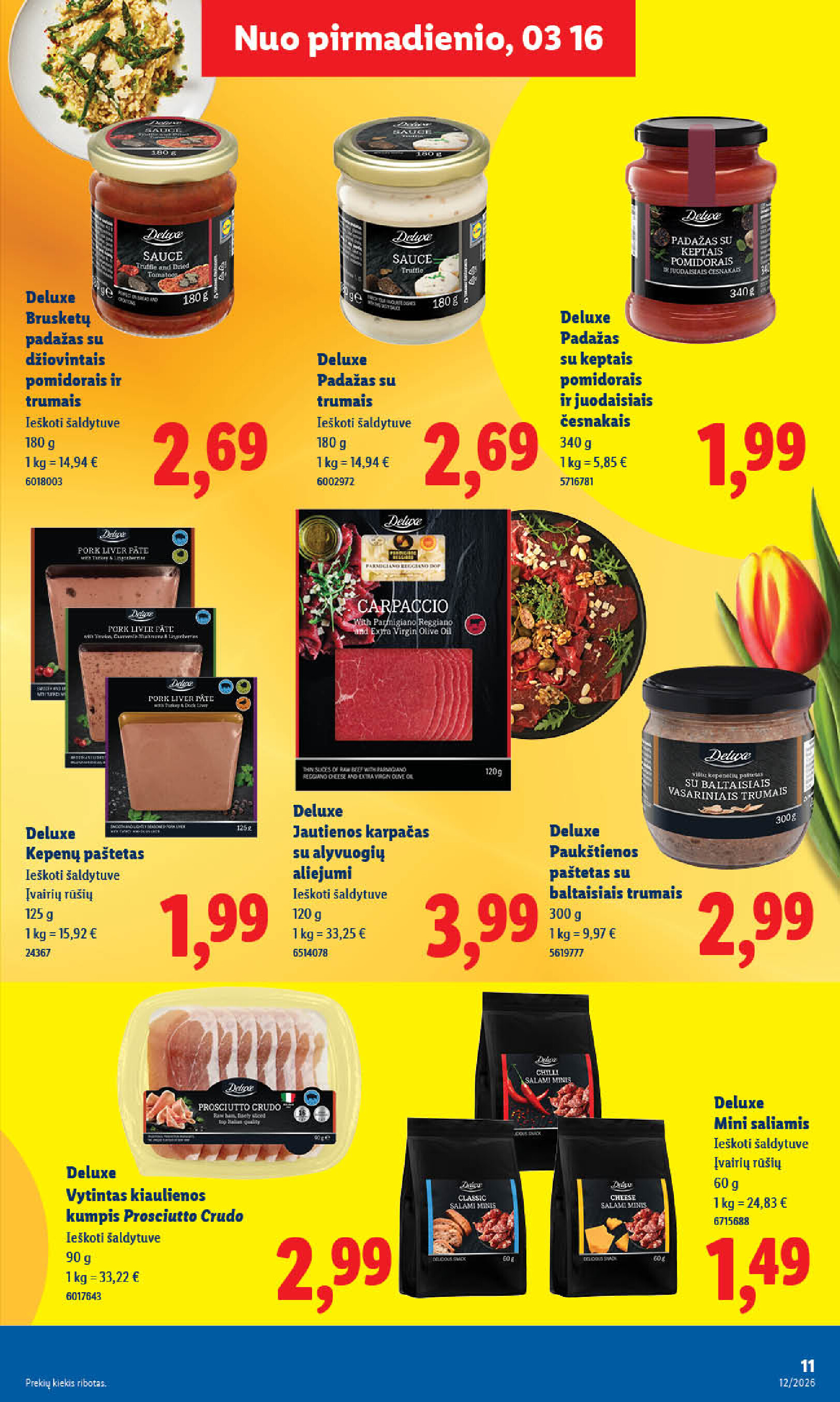 MAISTO PREKIŲ PASIŪLYMAI (2026-03-16 - 2026-03-22) | 11