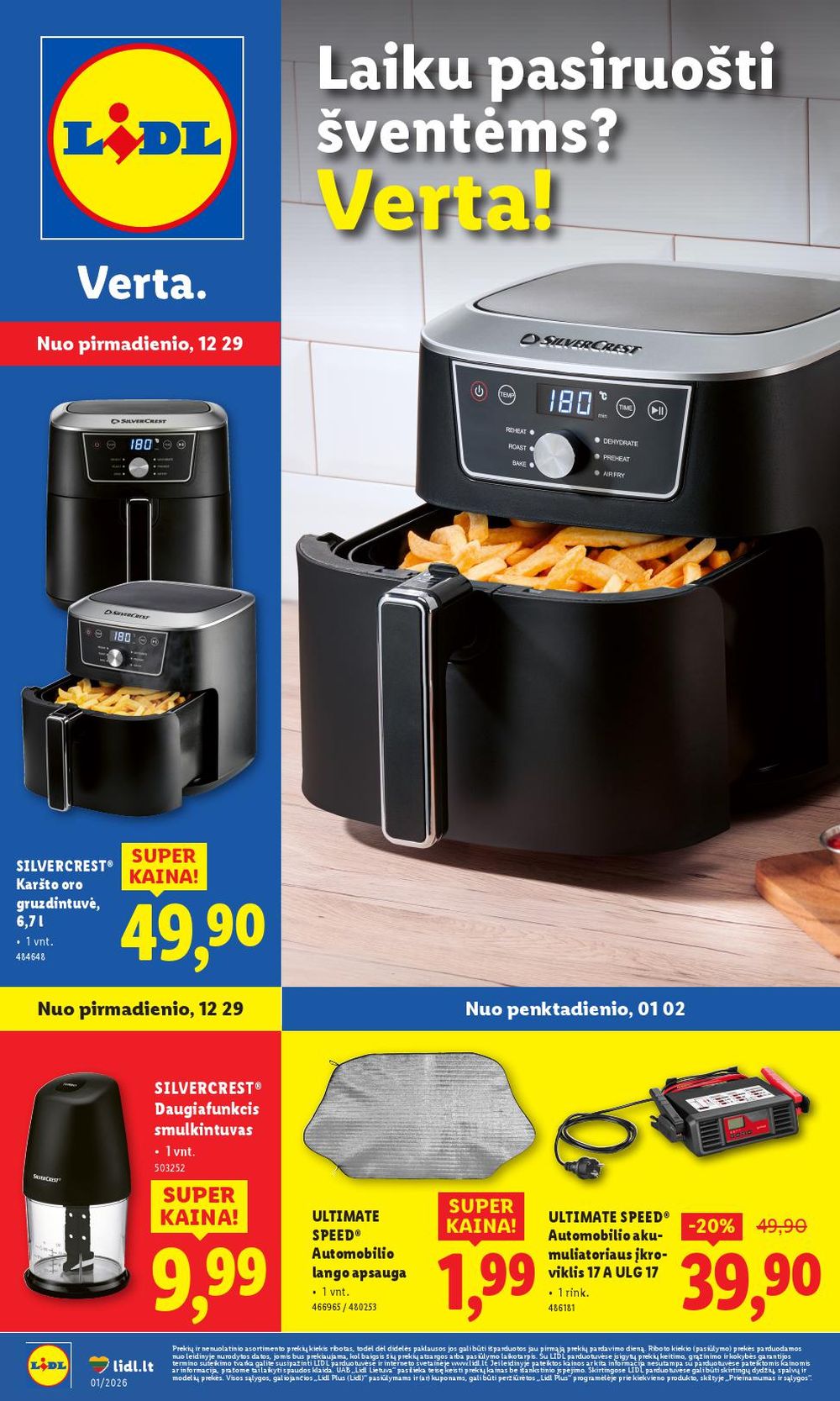 LIDL - Ne maisto prekių pasiūlymai (2025 12 29 - 2026 01 04) | 1