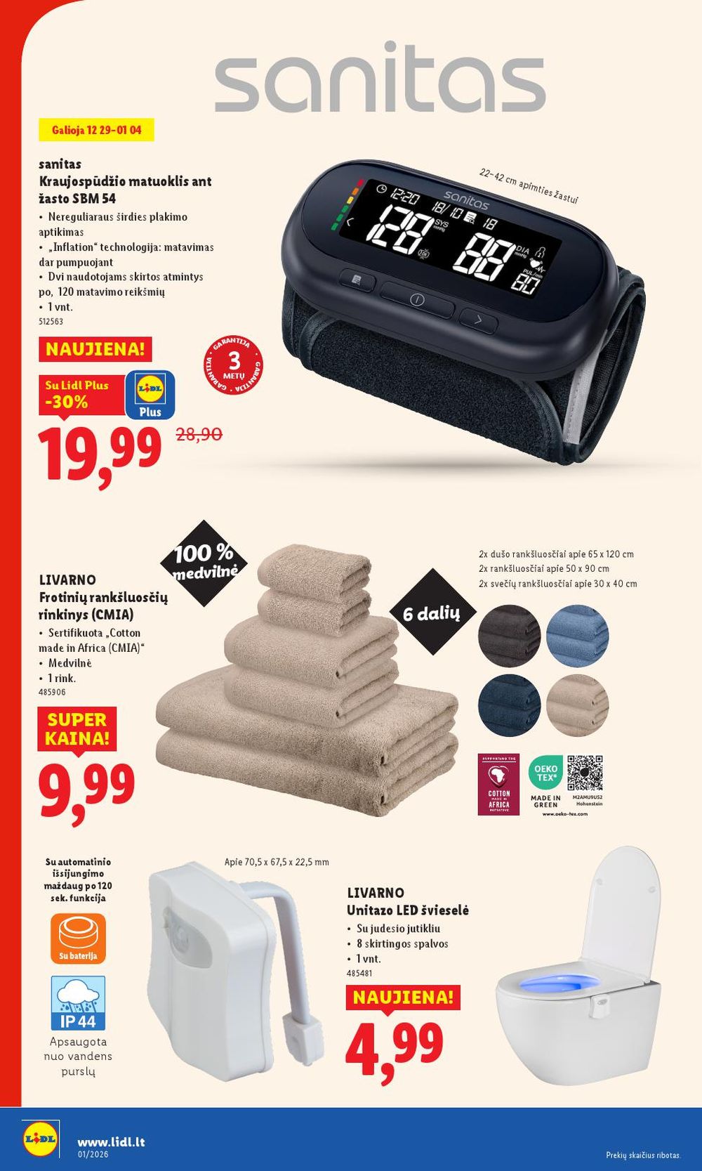 LIDL - Ne maisto prekių pasiūlymai (2025 12 29 - 2026 01 04) | 14