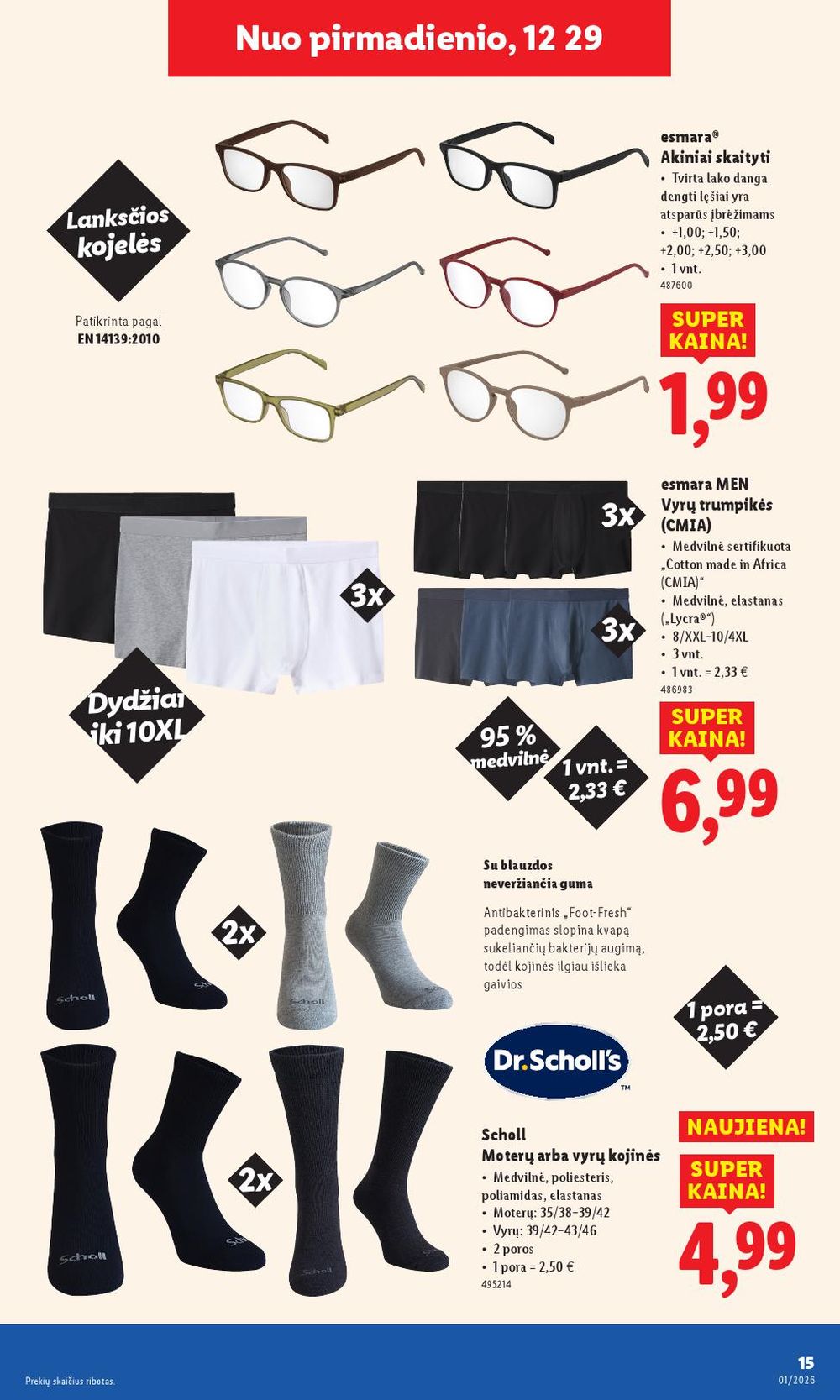 LIDL - Ne maisto prekių pasiūlymai (2025 12 29 - 2026 01 04) | 15