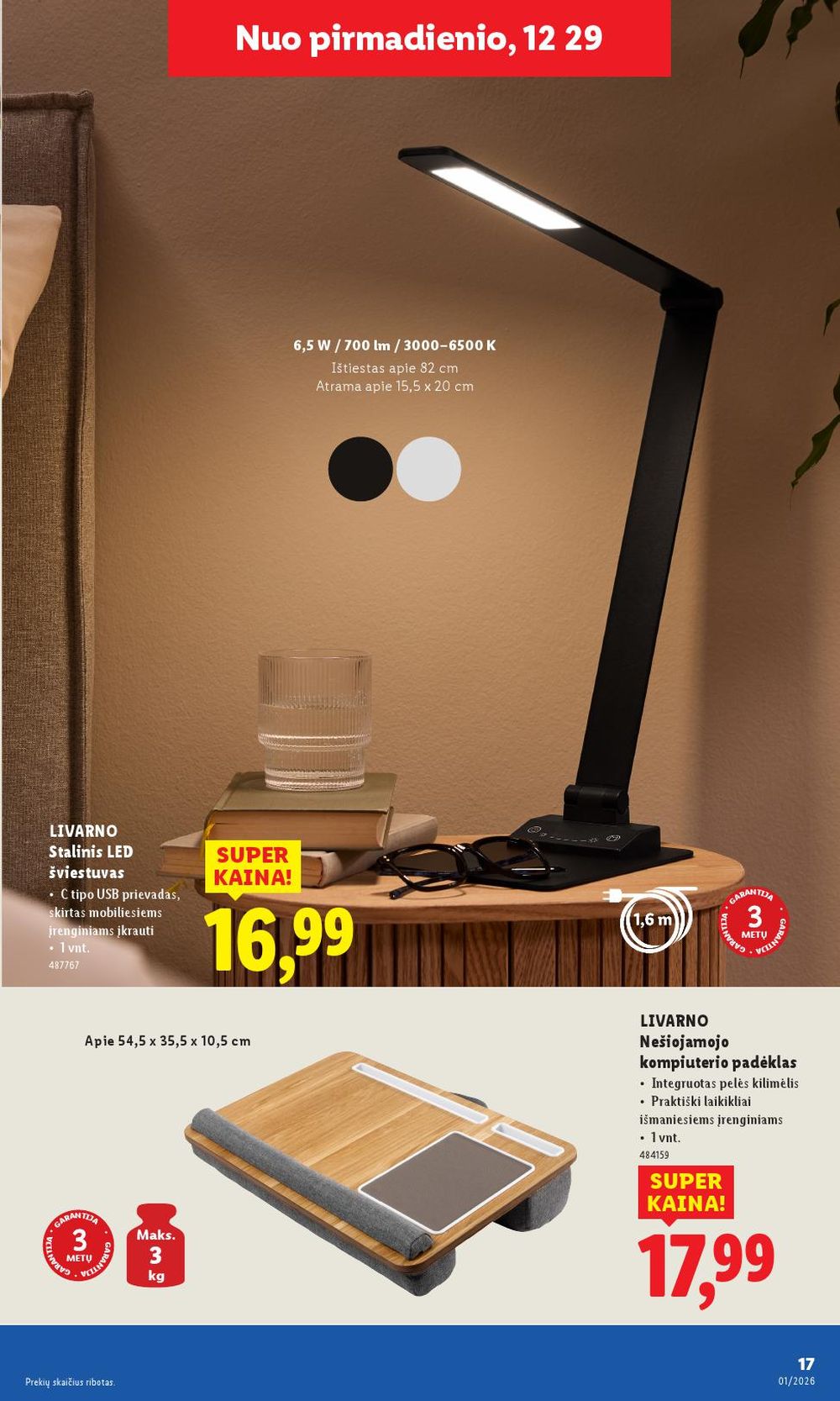 LIDL - Ne maisto prekių pasiūlymai (2025 12 29 - 2026 01 04) | 17