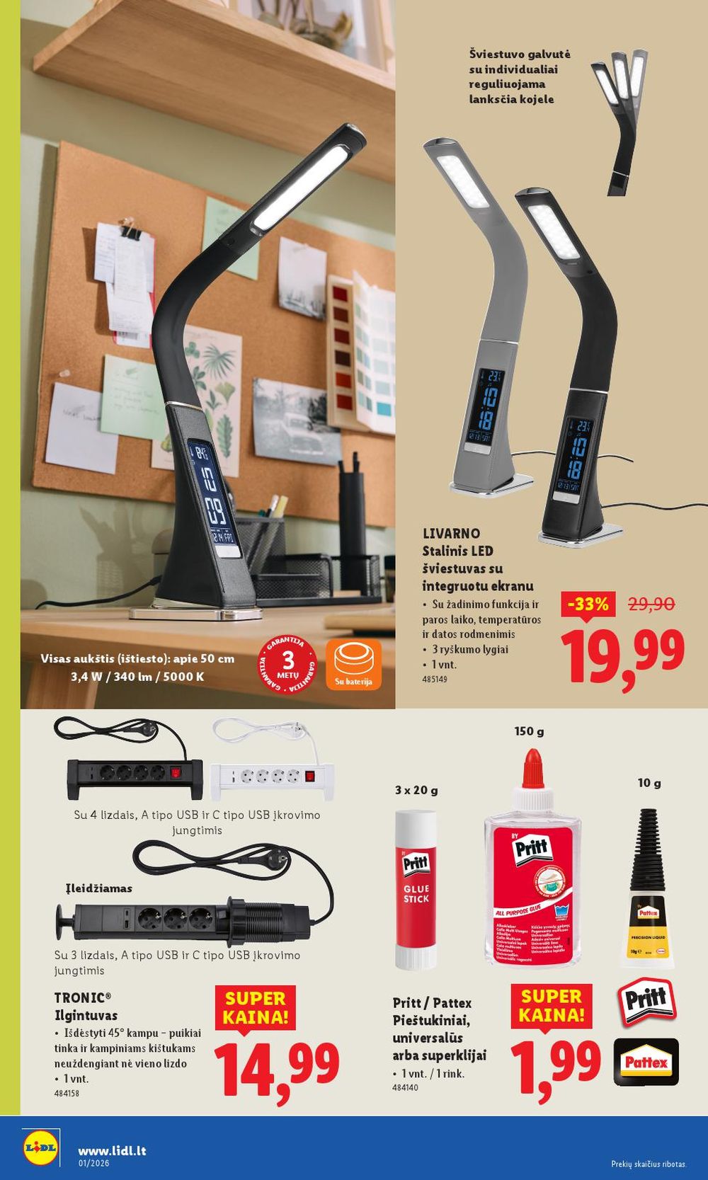 LIDL - Ne maisto prekių pasiūlymai (2025 12 29 - 2026 01 04) | 18