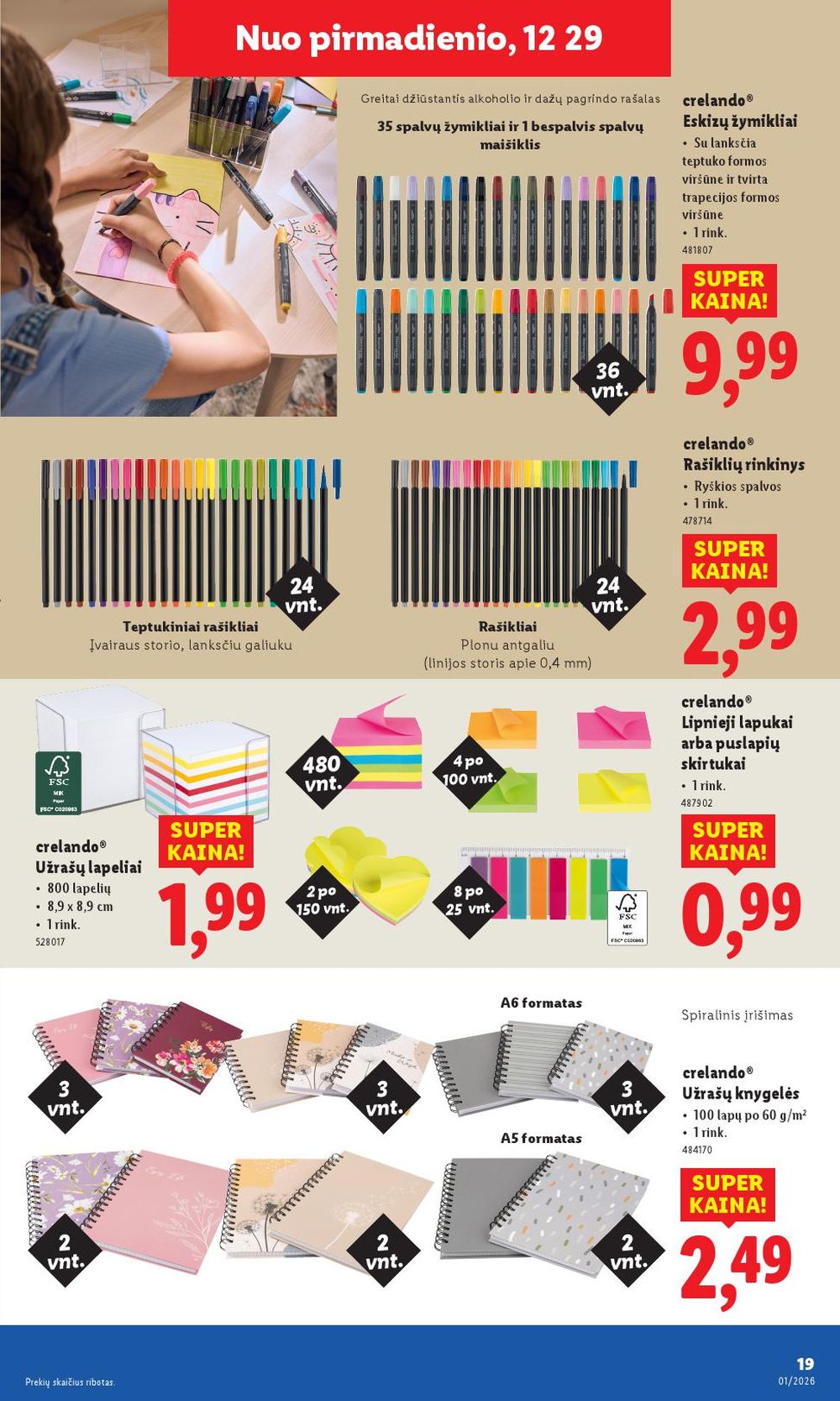 LIDL - Ne maisto prekių pasiūlymai (2025 12 29 - 2026 01 04) | 19