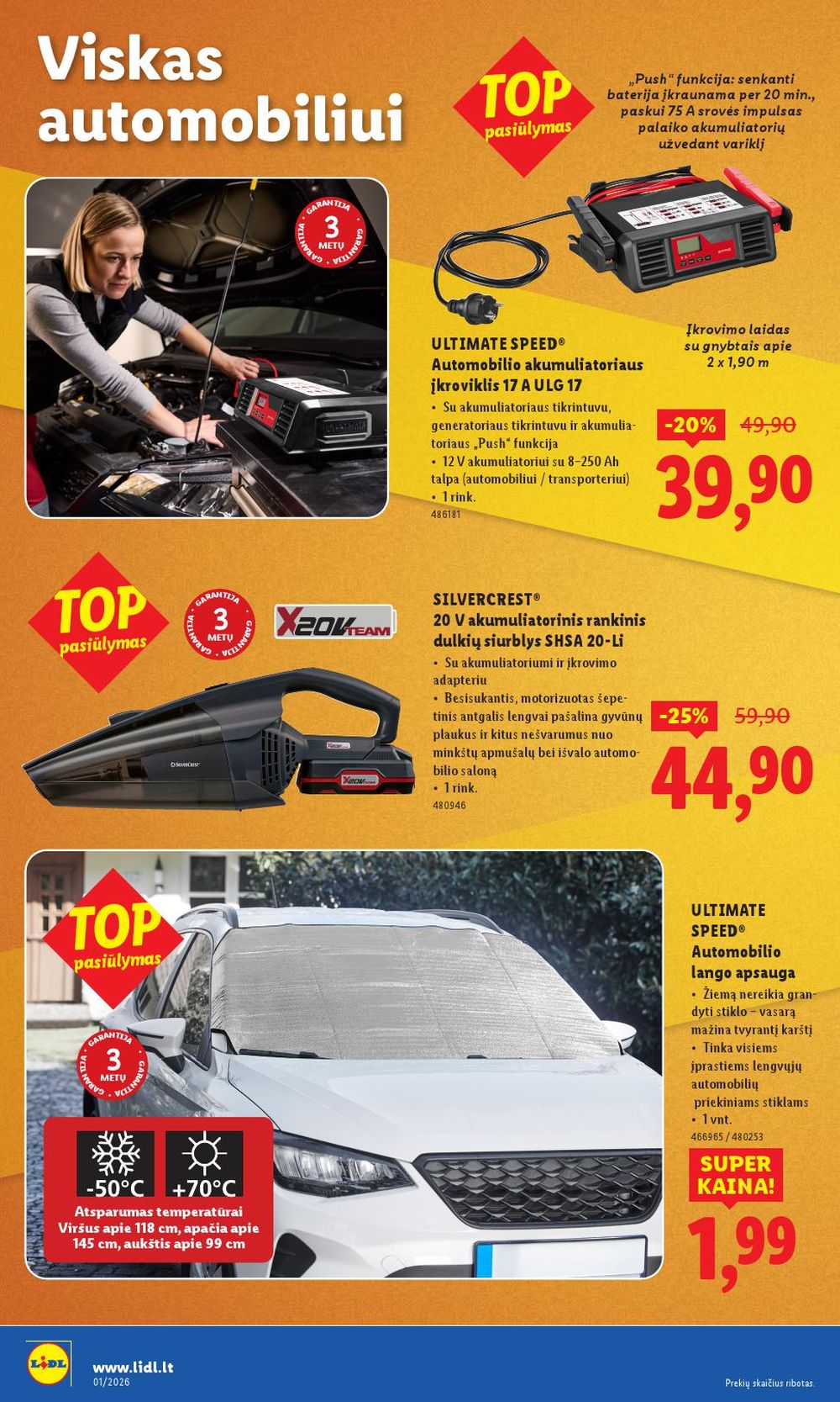 LIDL - Ne maisto prekių pasiūlymai (2025 12 29 - 2026 01 04) | 20