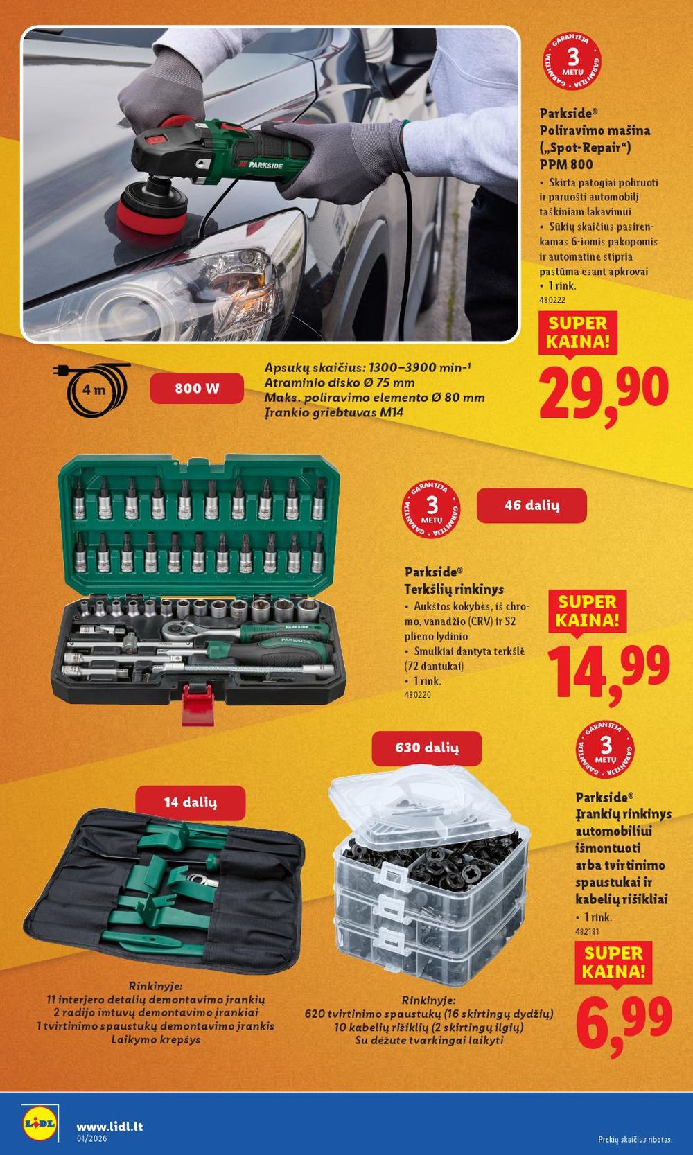 LIDL - Ne maisto prekių pasiūlymai (2025 12 29 - 2026 01 04) | 22