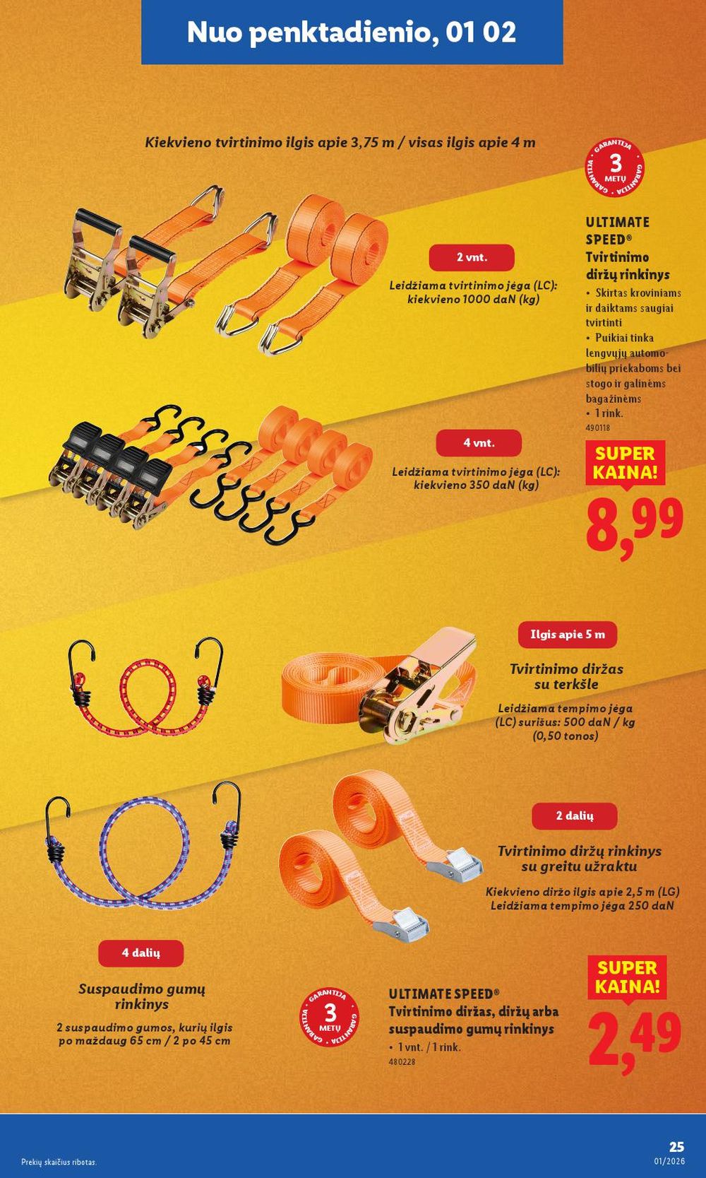 LIDL - Ne maisto prekių pasiūlymai (2025 12 29 - 2026 01 04) | 25