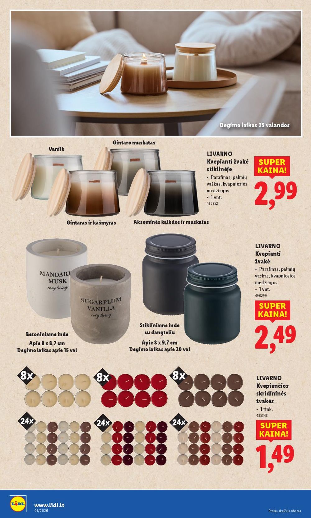 LIDL - Ne maisto prekių pasiūlymai (2025 12 29 - 2026 01 04) | 34