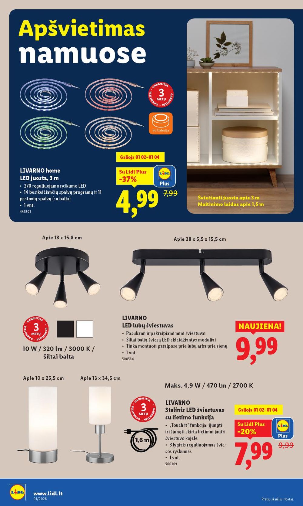 LIDL - Ne maisto prekių pasiūlymai (2025 12 29 - 2026 01 04) | 36