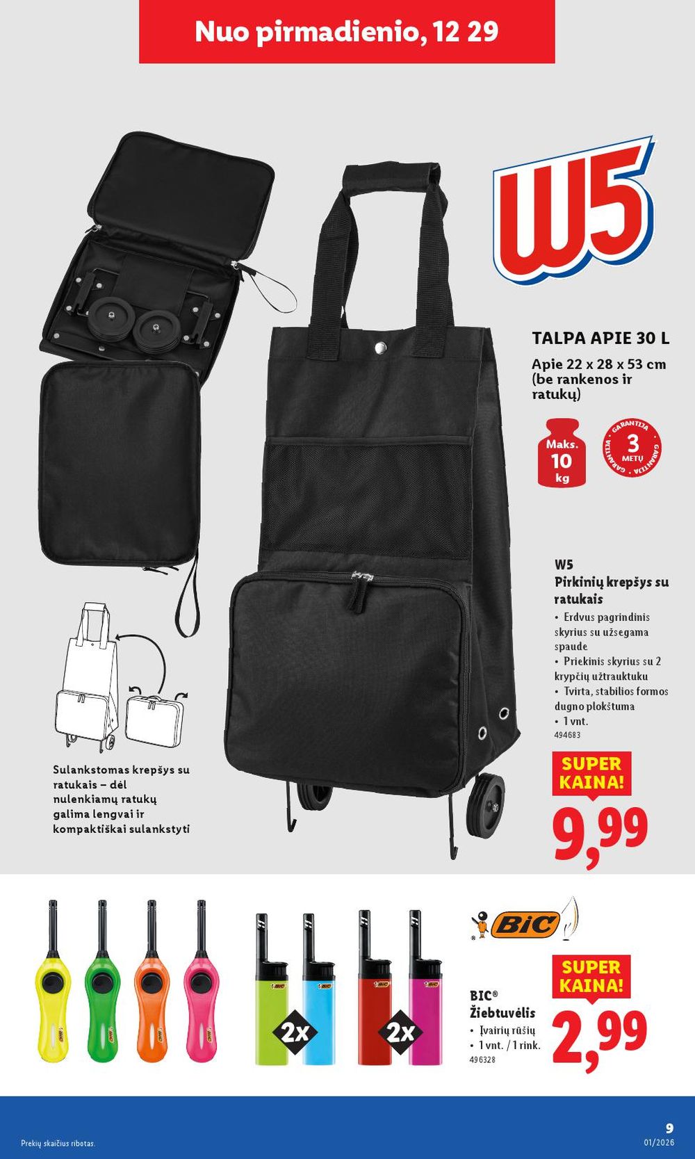 LIDL - Ne maisto prekių pasiūlymai (2025 12 29 - 2026 01 04) | 9