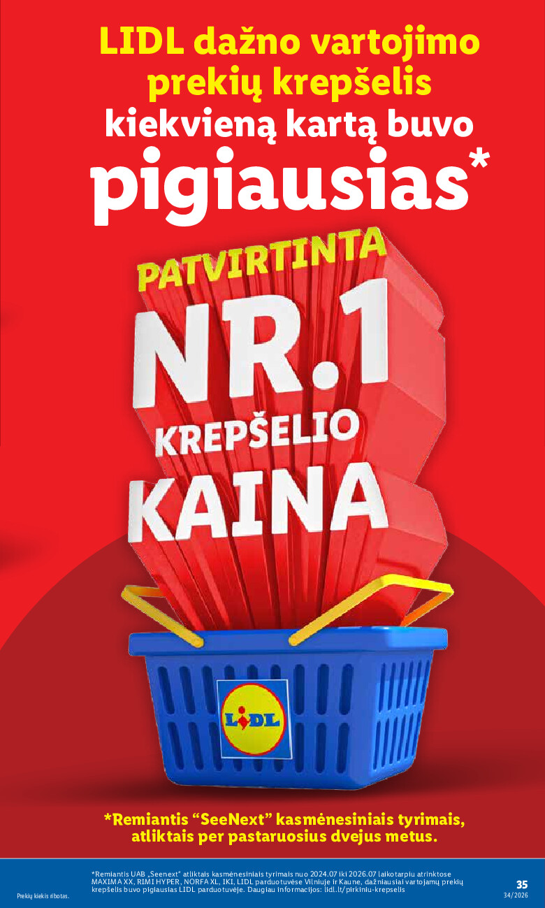 MAISTO PREKIŲ PASIŪLYMAI (2026-08-17 - 2026-08-23) | 35