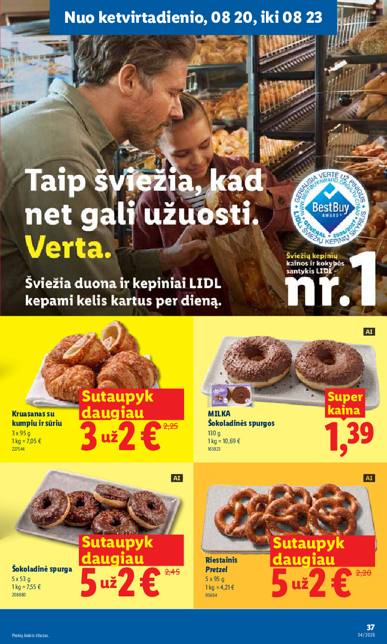 MAISTO PREKIŲ PASIŪLYMAI (2026-08-17 - 2026-08-23) | 37