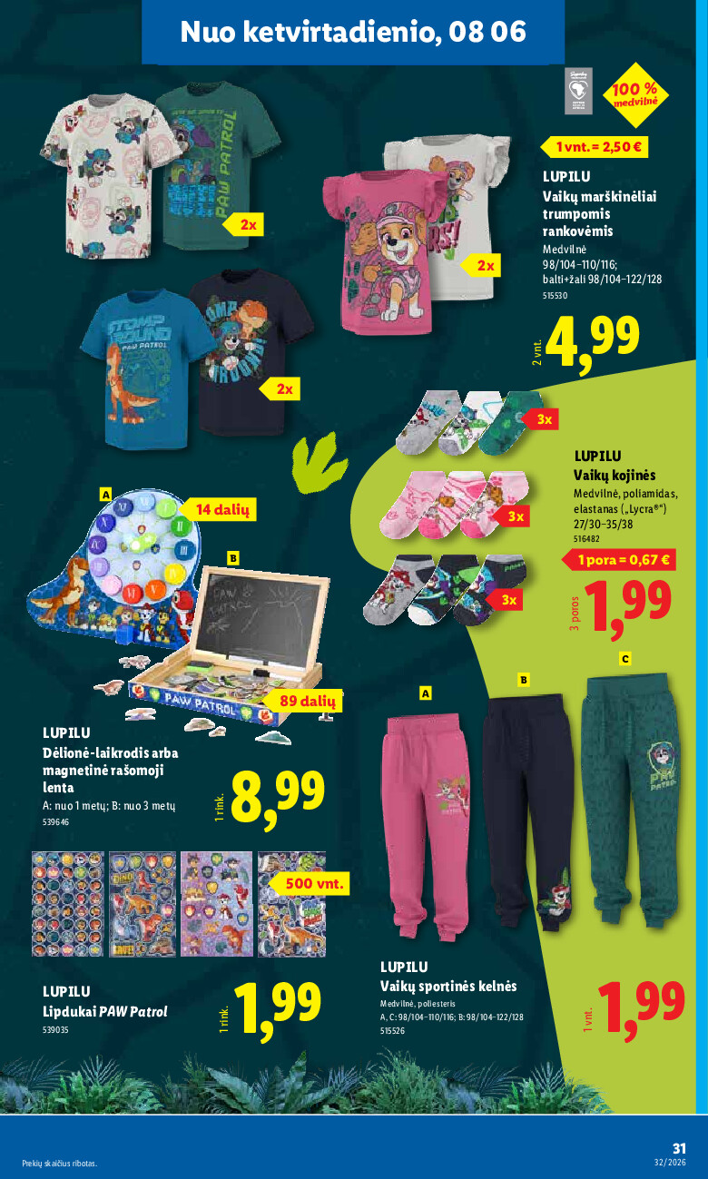 NE MAISTO PREKIŲ PASIŪLYMAI (2026-08-03 - 2026-08-09) | 31
