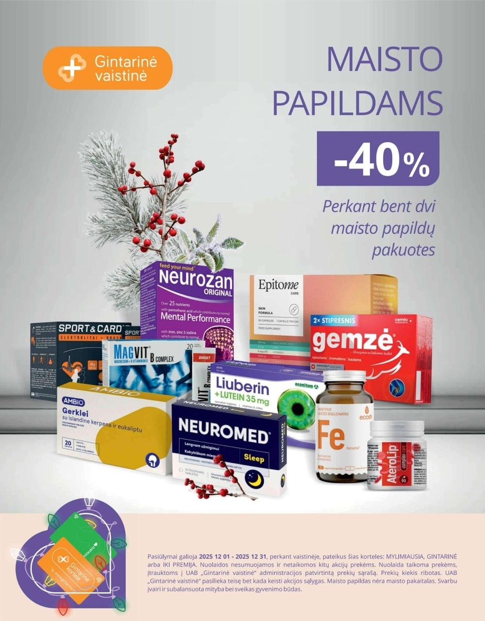GINTARINĖ VAISTINĖ (2025 12 01 - 2025 12 31) | 32