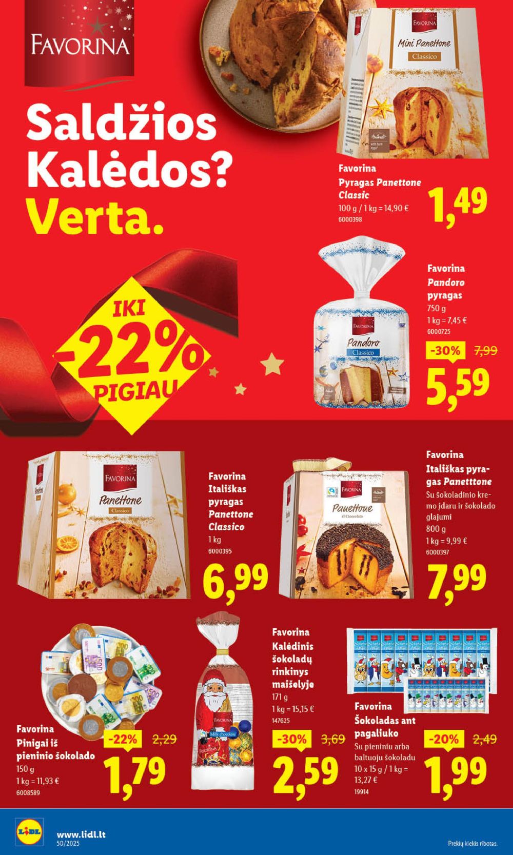 LIDL - Maisto prekių pasiūlymai (2025 12 08 - 2025 12 14) | 16