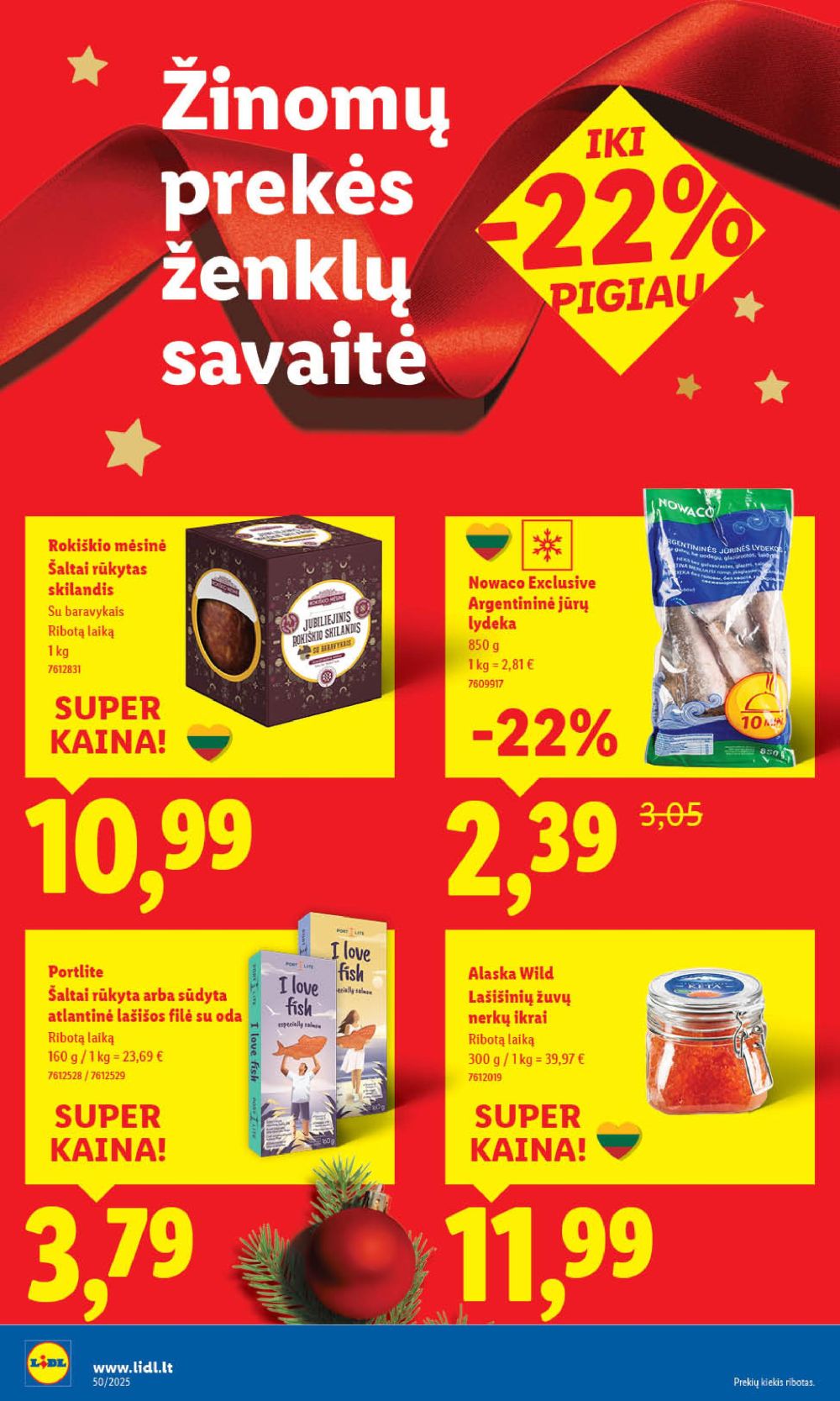 LIDL - Maisto prekių pasiūlymai (2025 12 08 - 2025 12 14) | 30