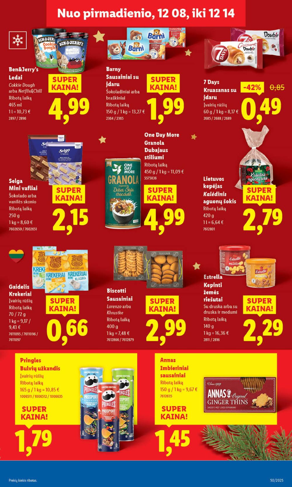 LIDL - Maisto prekių pasiūlymai (2025 12 08 - 2025 12 14) | 33