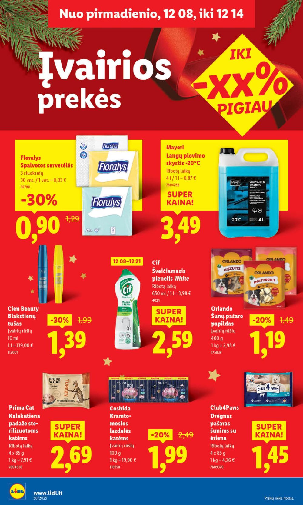 LIDL - Maisto prekių pasiūlymai (2025 12 08 - 2025 12 14) | 44