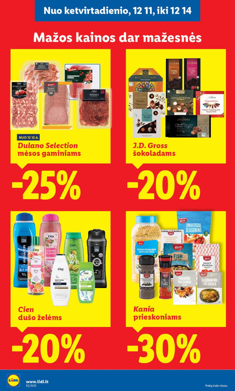 LIDL - Maisto prekių pasiūlymai (2025 12 08 - 2025 12 14) | 48