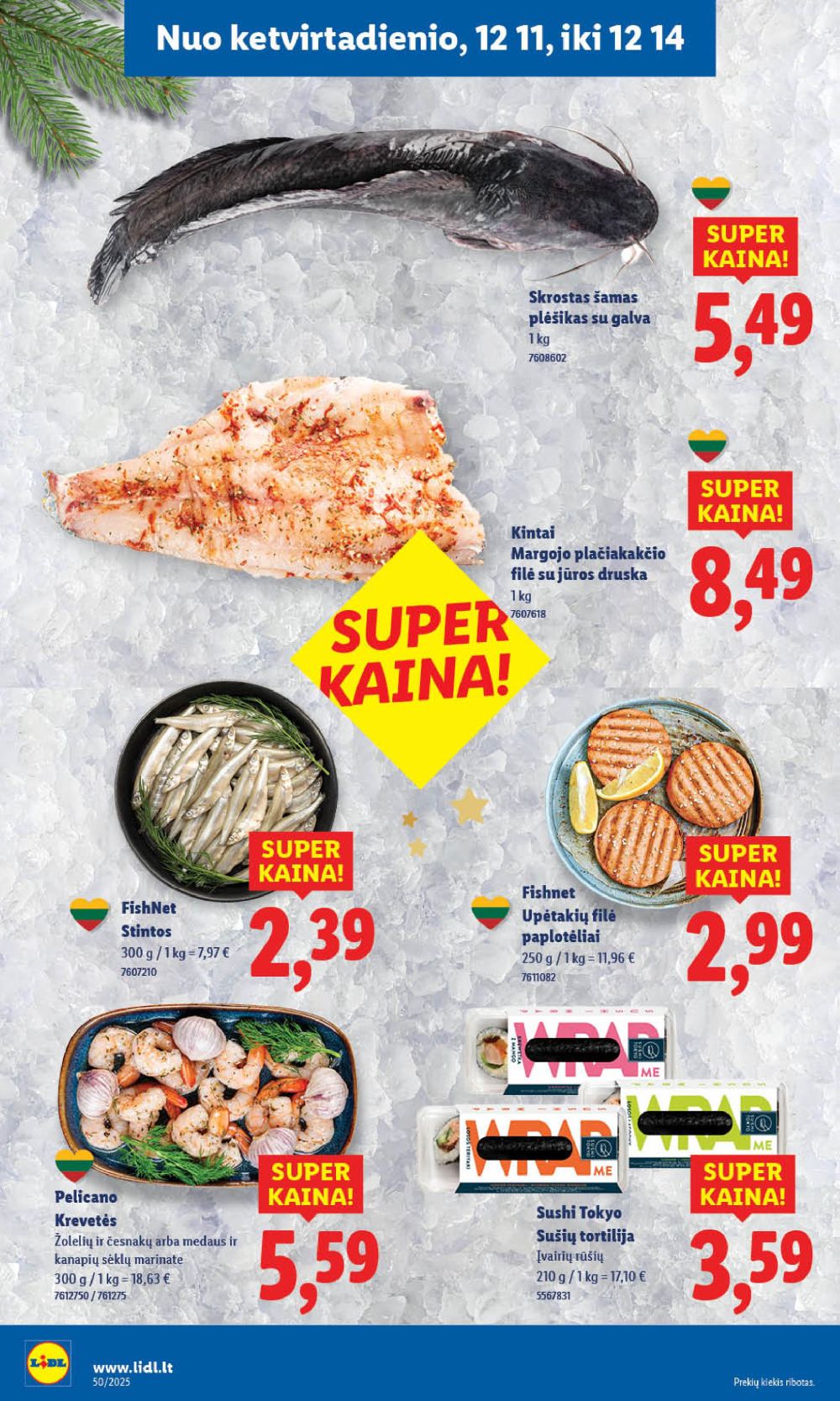 LIDL - Maisto prekių pasiūlymai (2025 12 08 - 2025 12 14) | 50