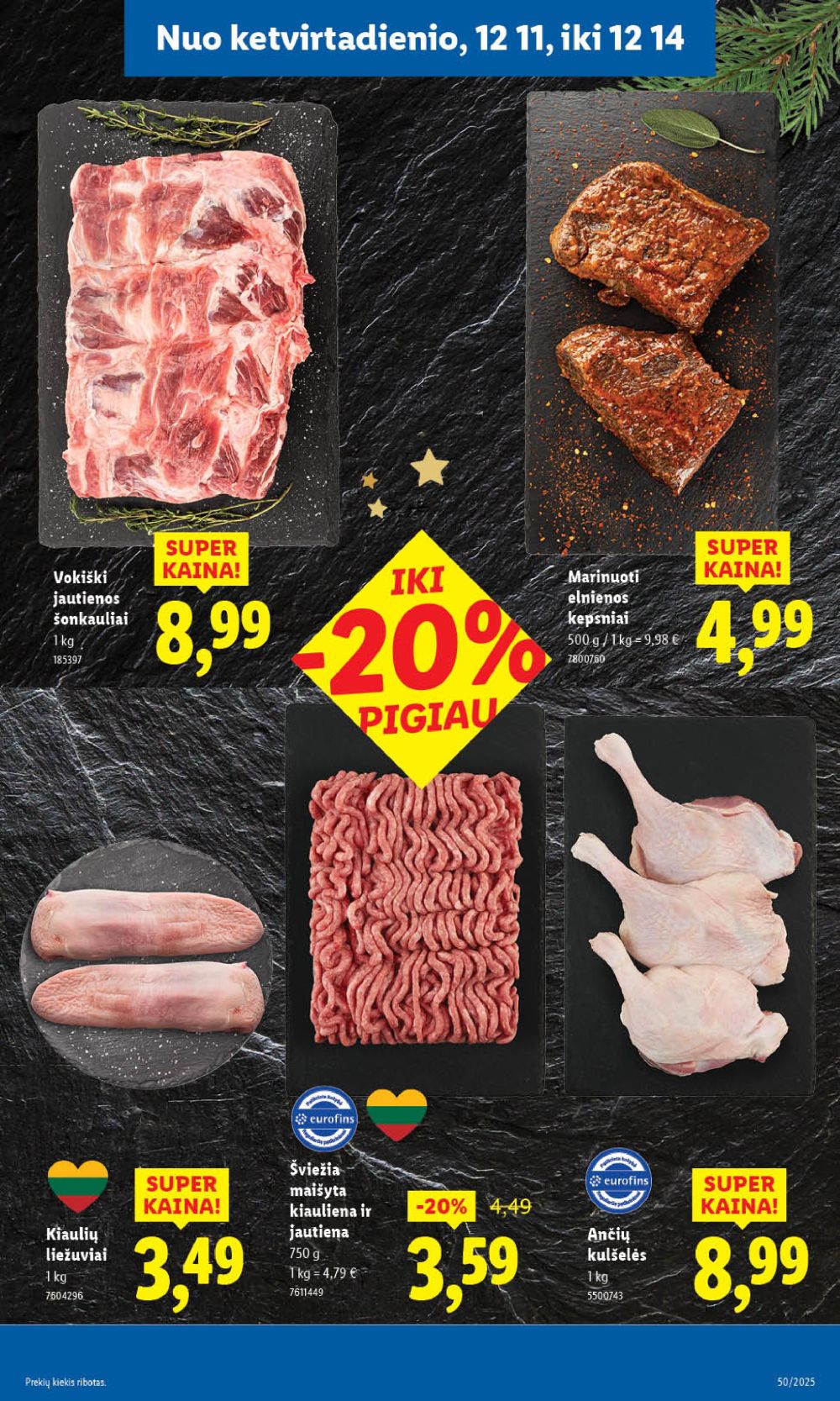 LIDL - Maisto prekių pasiūlymai (2025 12 08 - 2025 12 14) | 51