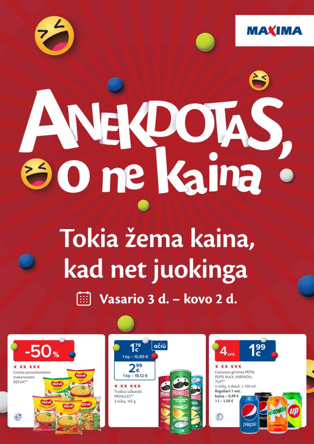 MAXIMA - Anekdotas, o ne kaina (2026 02 03 - 2026 03 02) | 1