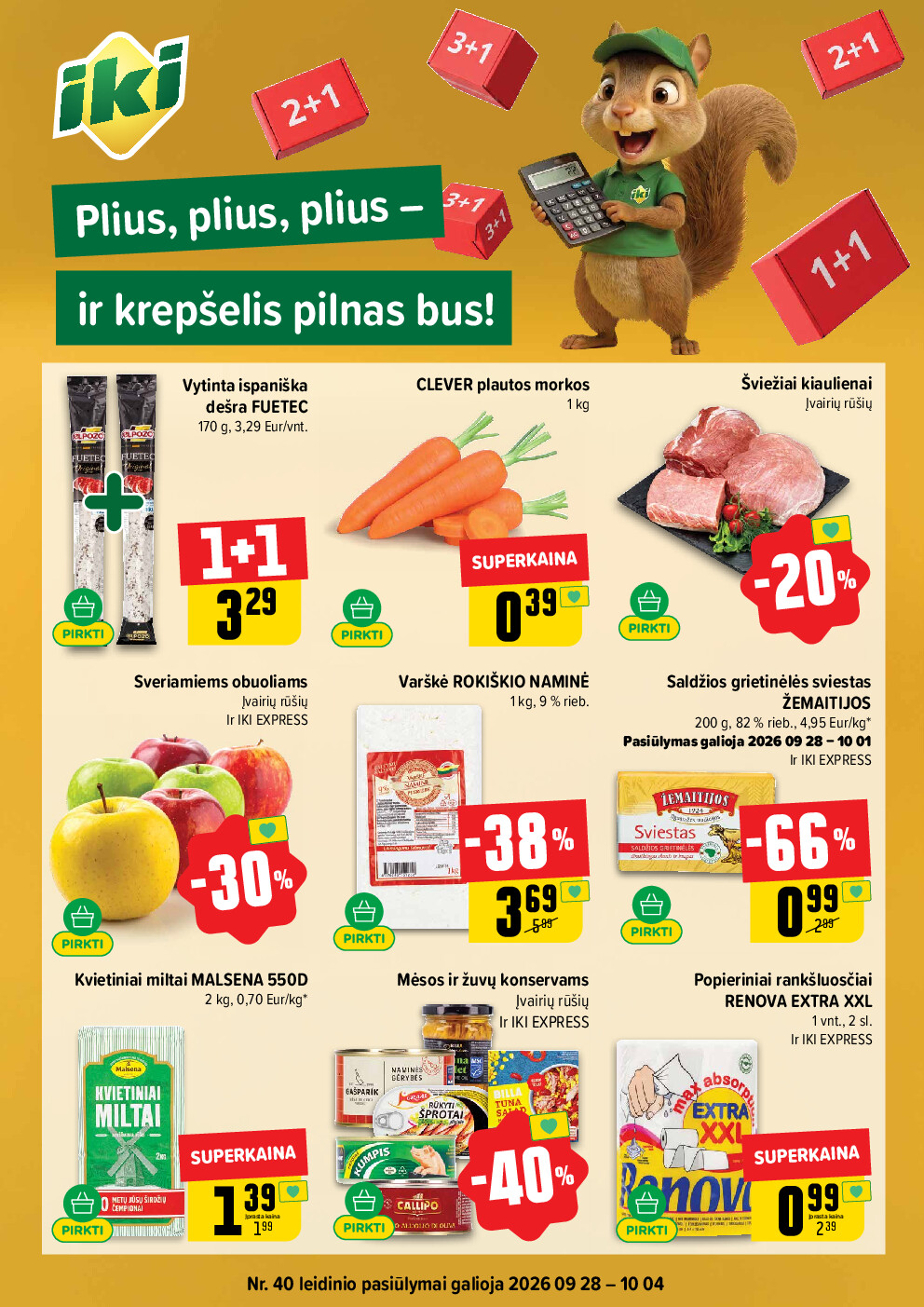 IKI Kainų leidinys Nr. 40 (2026-09-28 - 2026-10-04) | 1