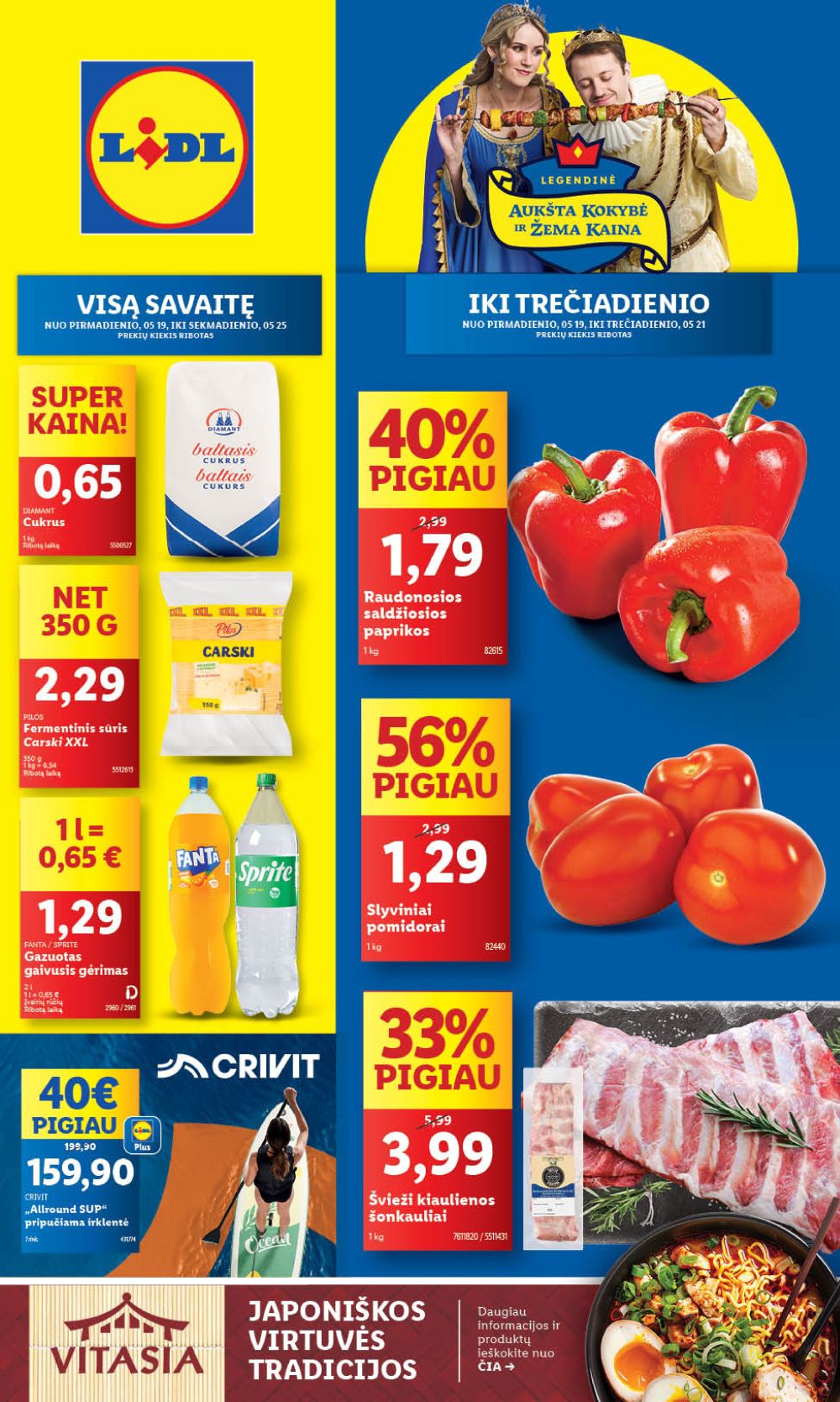 LIDL - Maisto prekių pasiūlymai (2025 05 19 - 2025 05 25) | 1