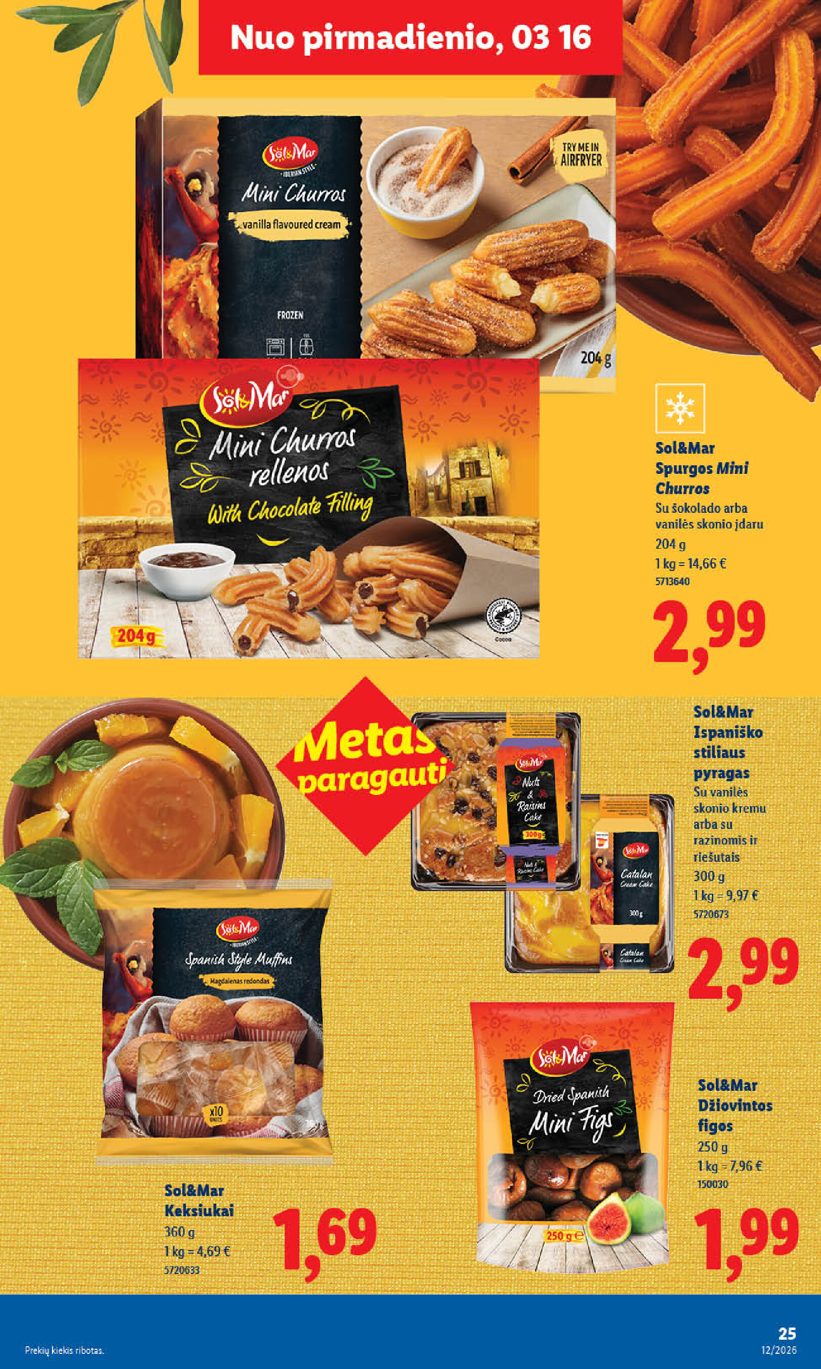 MAISTO PREKIŲ PASIŪLYMAI (2026-03-16 - 2026-03-22) | 25