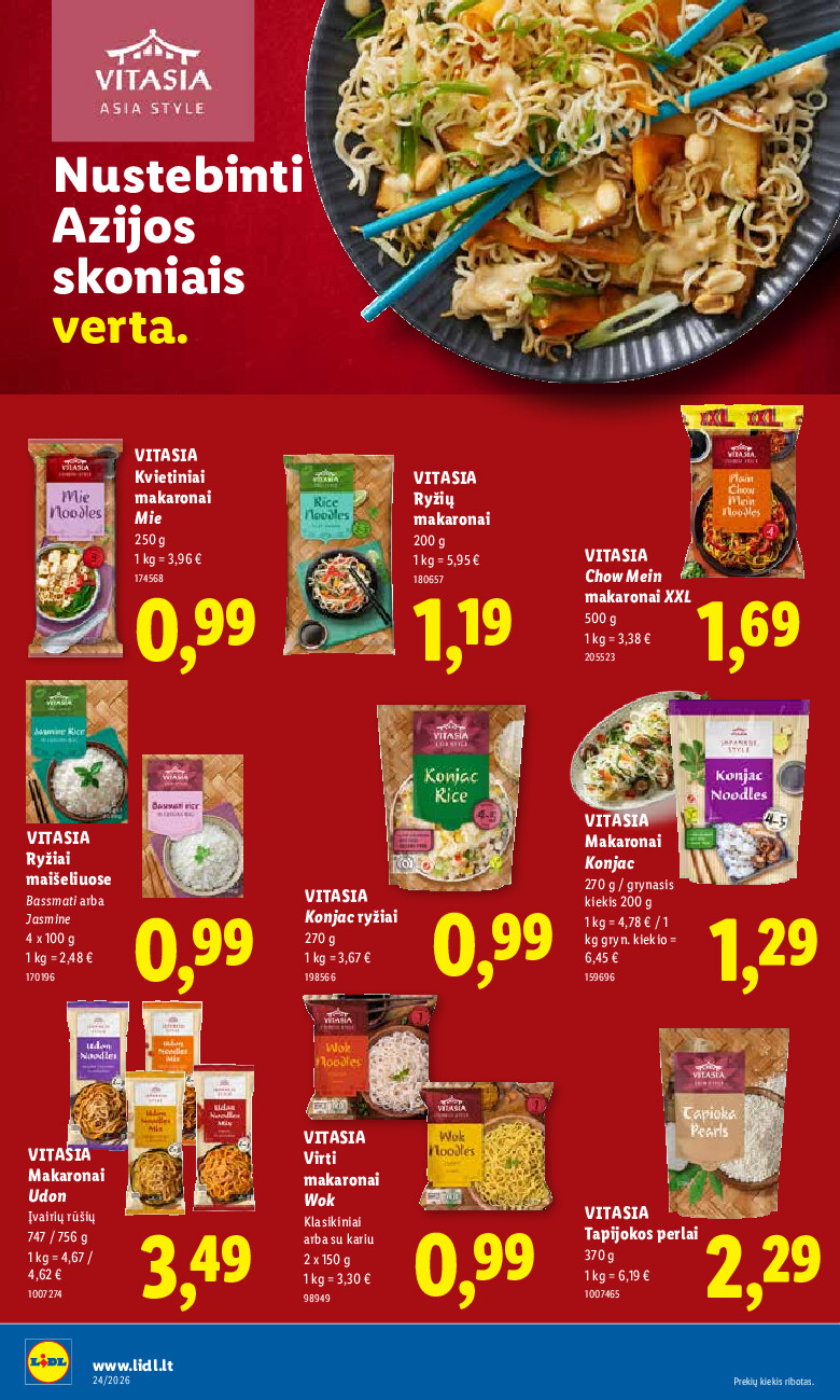 MAISTO PREKIŲ PASIŪLYMAI (2026-06-08 - 2026-06-14) | 26