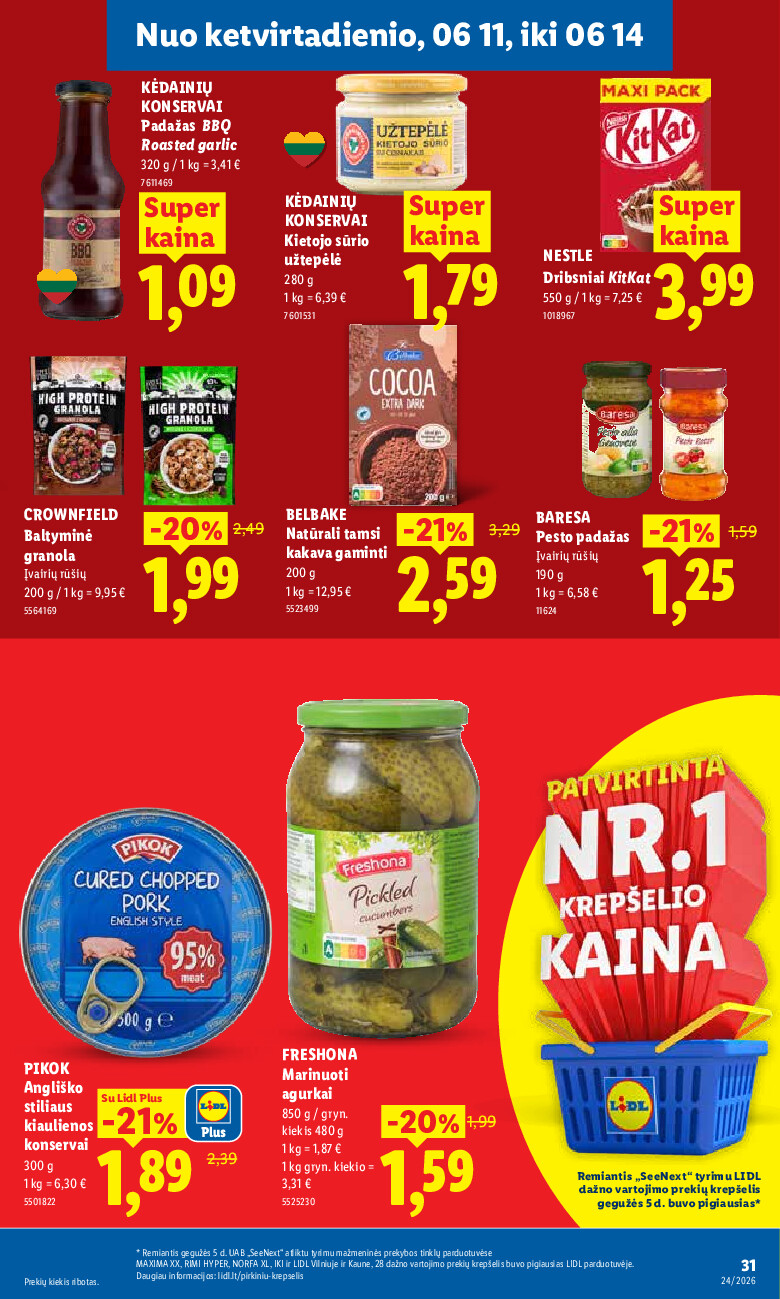 MAISTO PREKIŲ PASIŪLYMAI (2026-06-08 - 2026-06-14) | 29