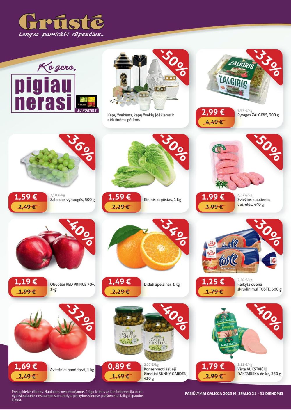 GRŪSTĖ - Ko gero pigiau nerasi (2025 10 21 - 2025 10 31) | 1