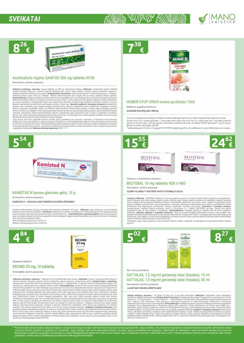 MANO VAISTINĖ (2026 01 01 - 2026 01 31) | 3