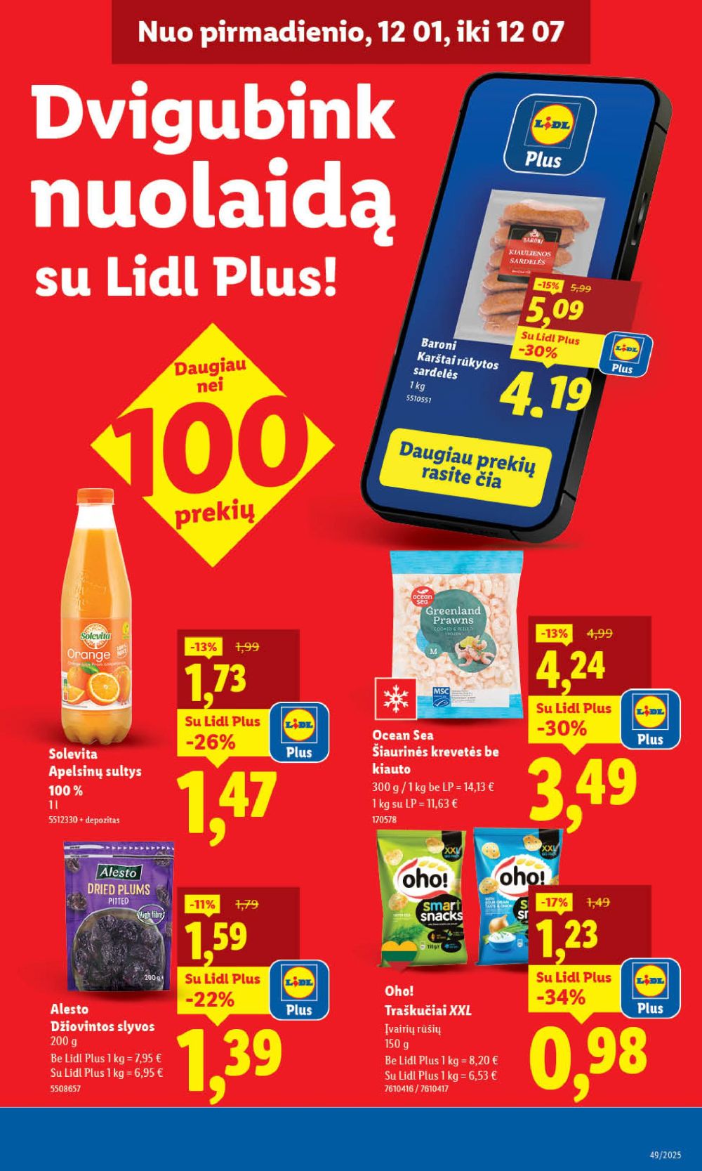 LIDL - Maisto prekių pasiūlymai (2025 12 01 - 2025 12 07) | 3