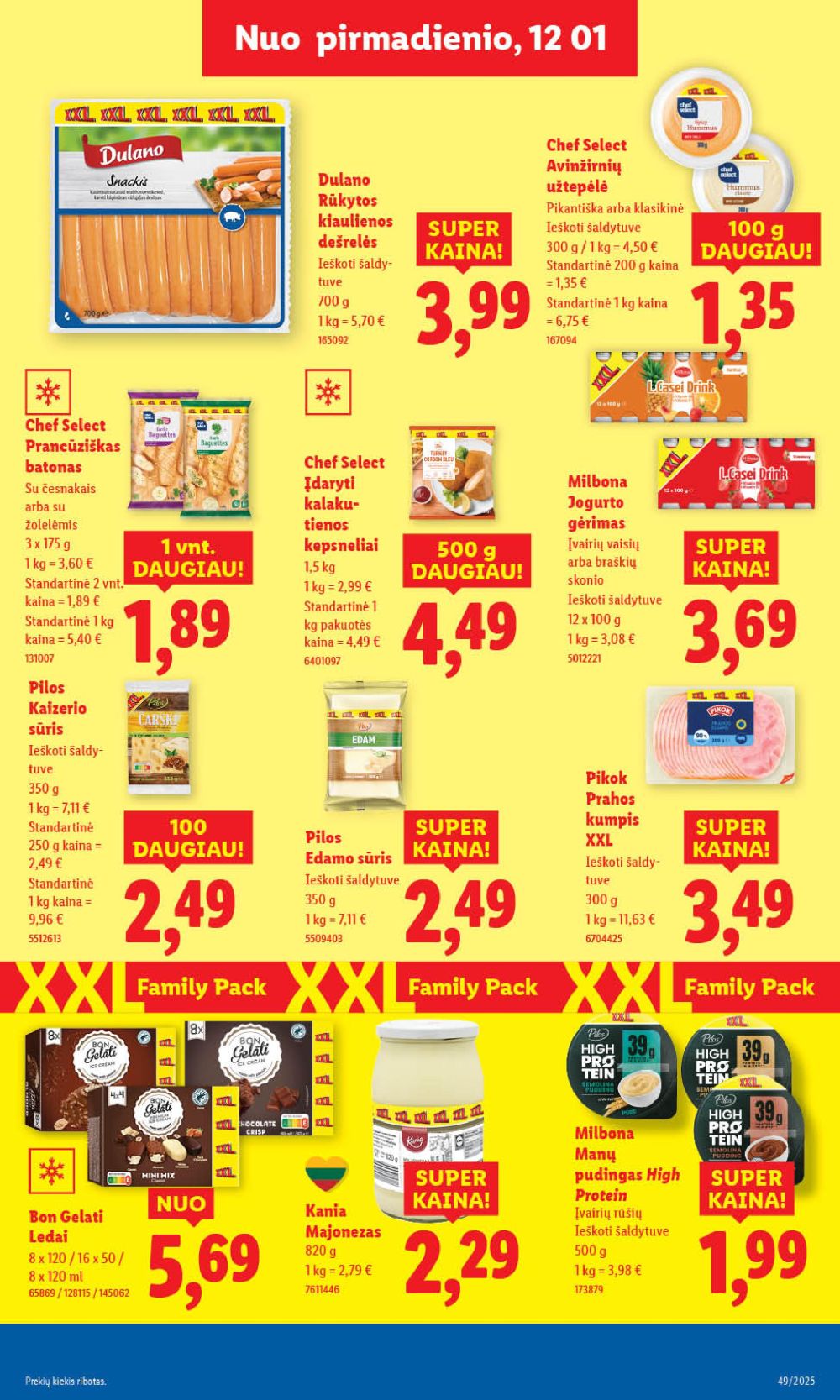 LIDL - Maisto prekių pasiūlymai (2025 12 01 - 2025 12 07) | 21