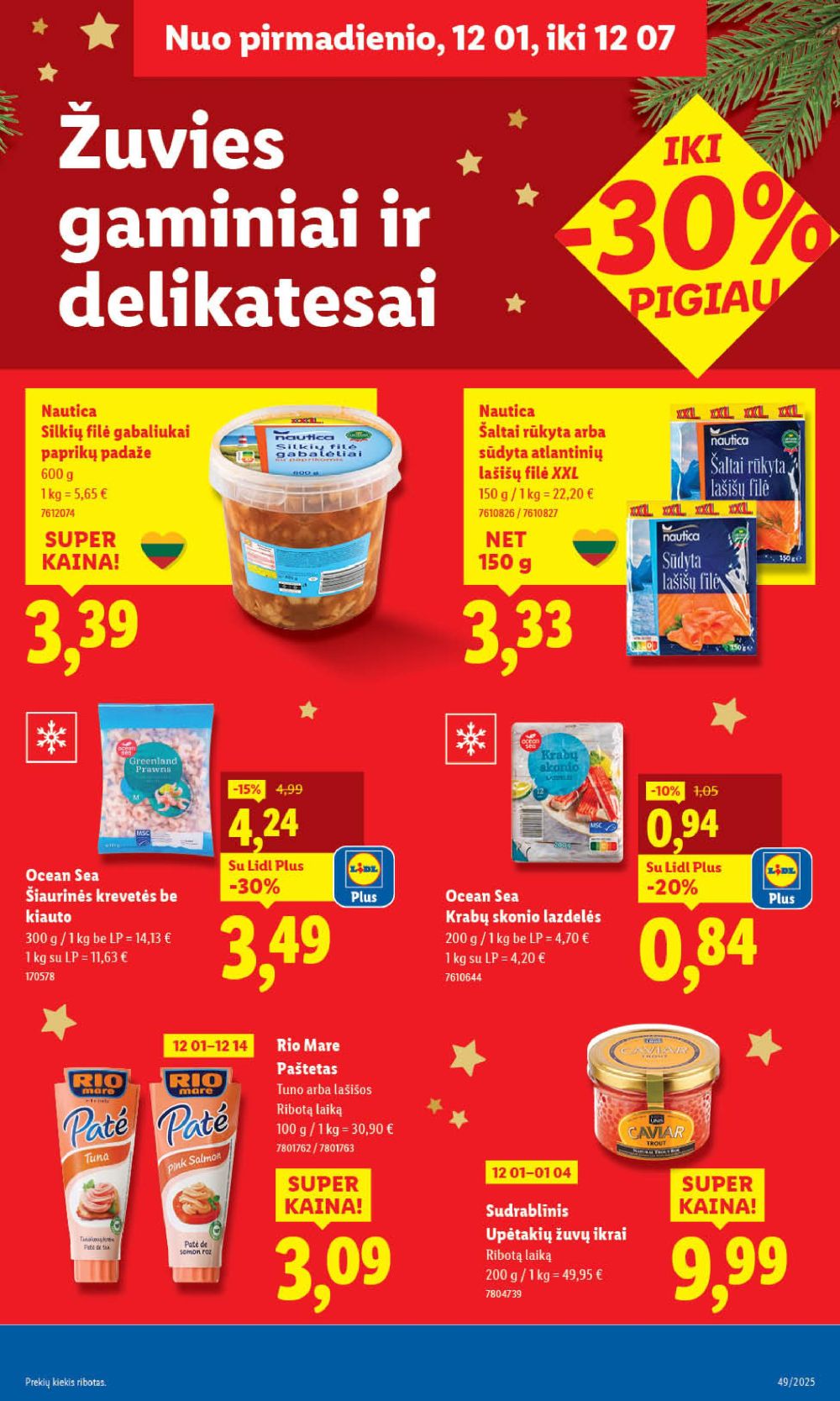 LIDL - Maisto prekių pasiūlymai (2025 12 01 - 2025 12 07) | 31