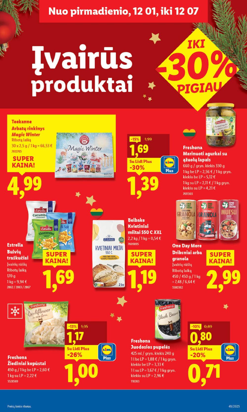 LIDL - Maisto prekių pasiūlymai (2025 12 01 - 2025 12 07) | 33
